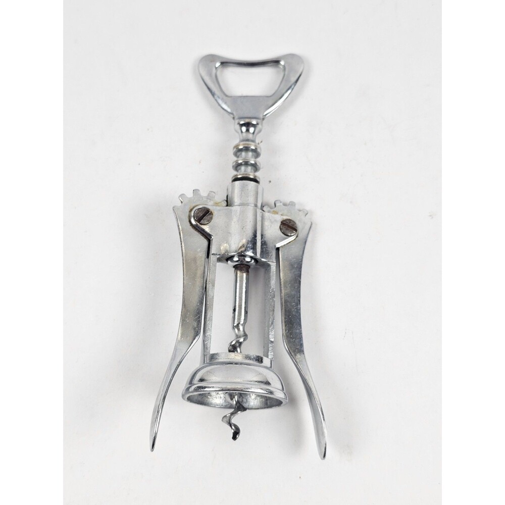 Winged Butterfly Corkscrew Wine Bottle Opener Stainless Steel Italy Unbranded